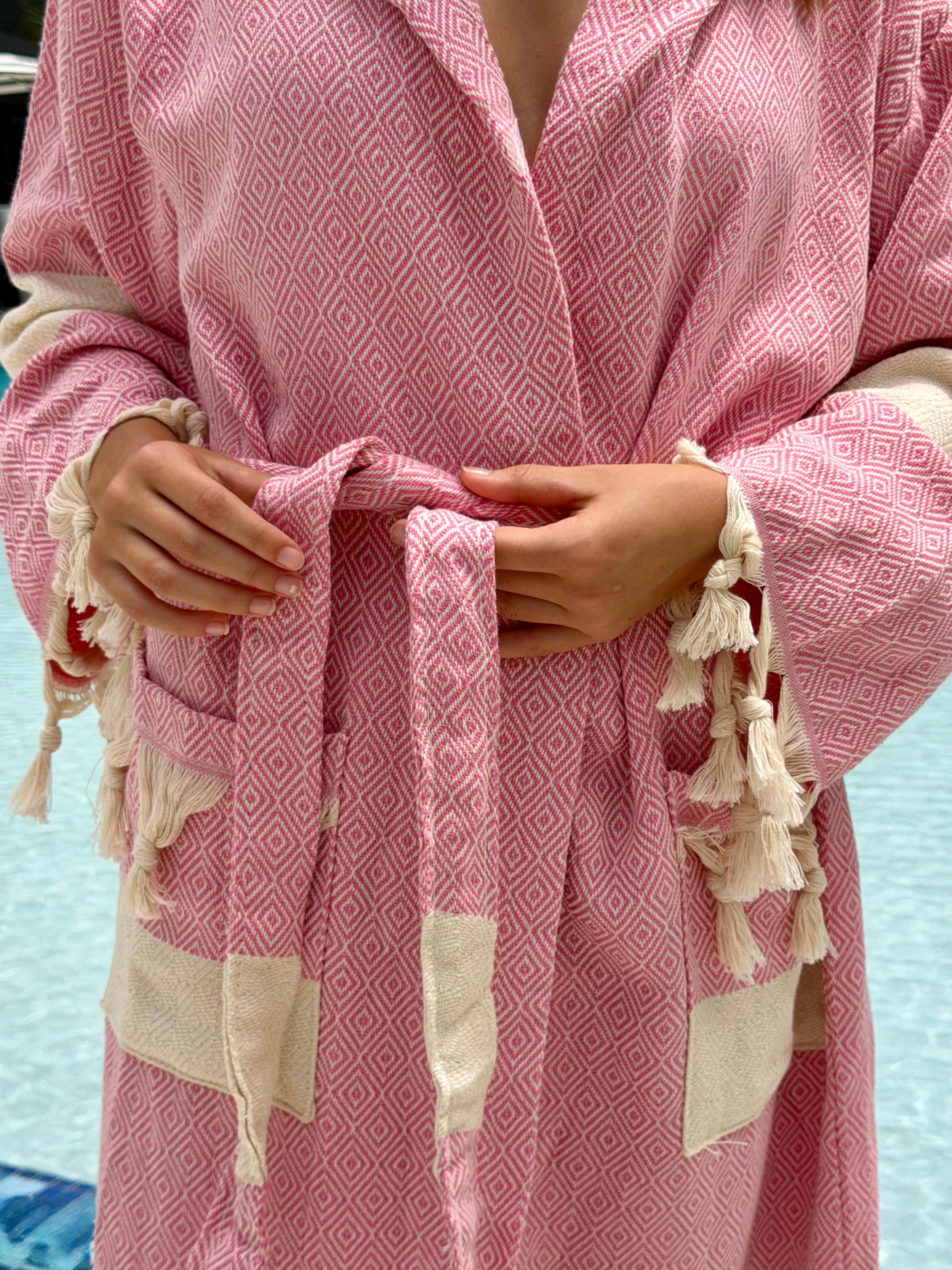 Haven Hooded Robe — Blush Rose
