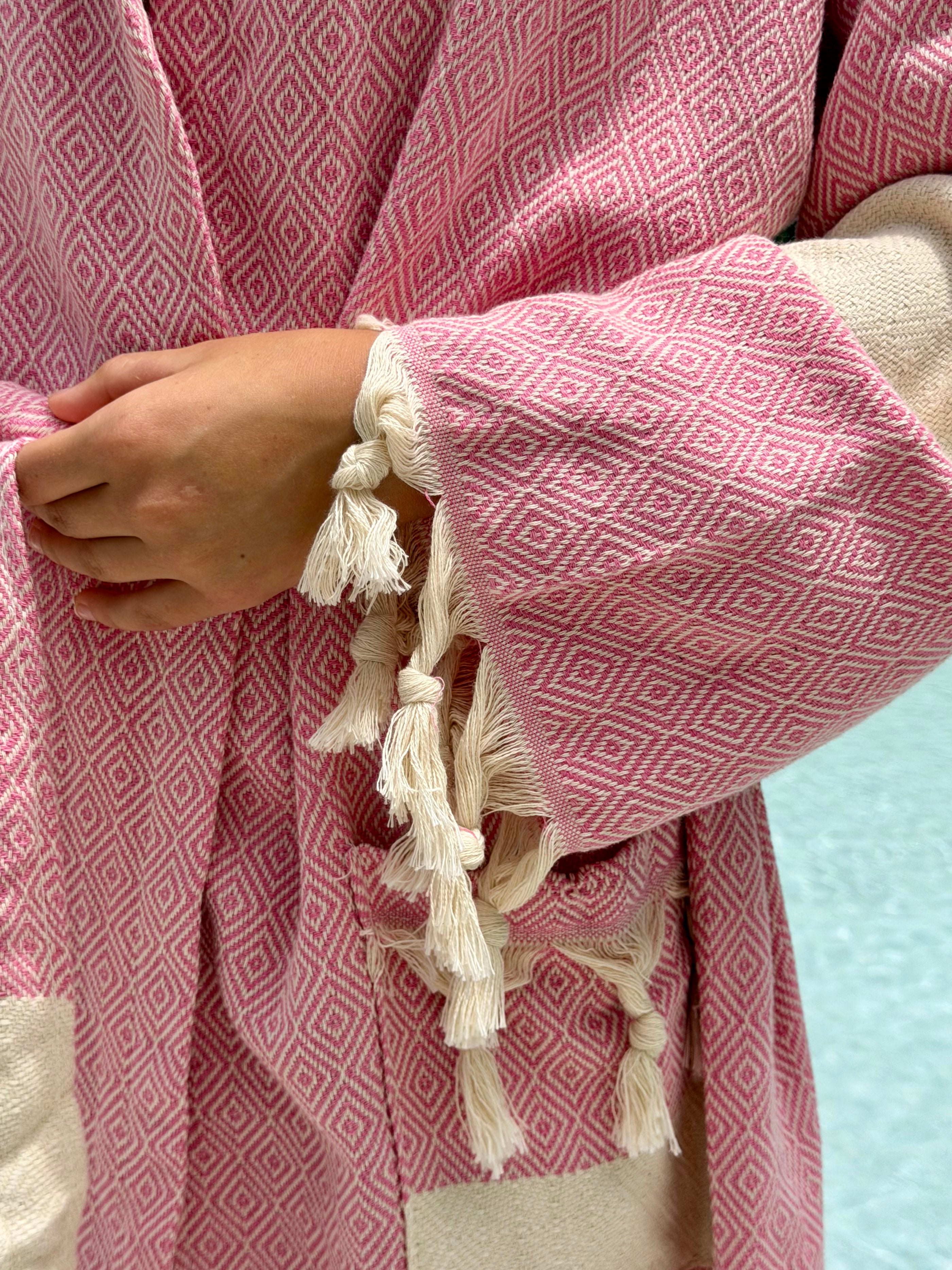 Haven Hooded Robe — Blush Rose